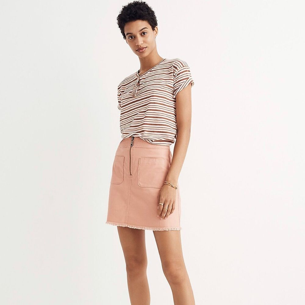 Madewell A-Line Zip Skirt